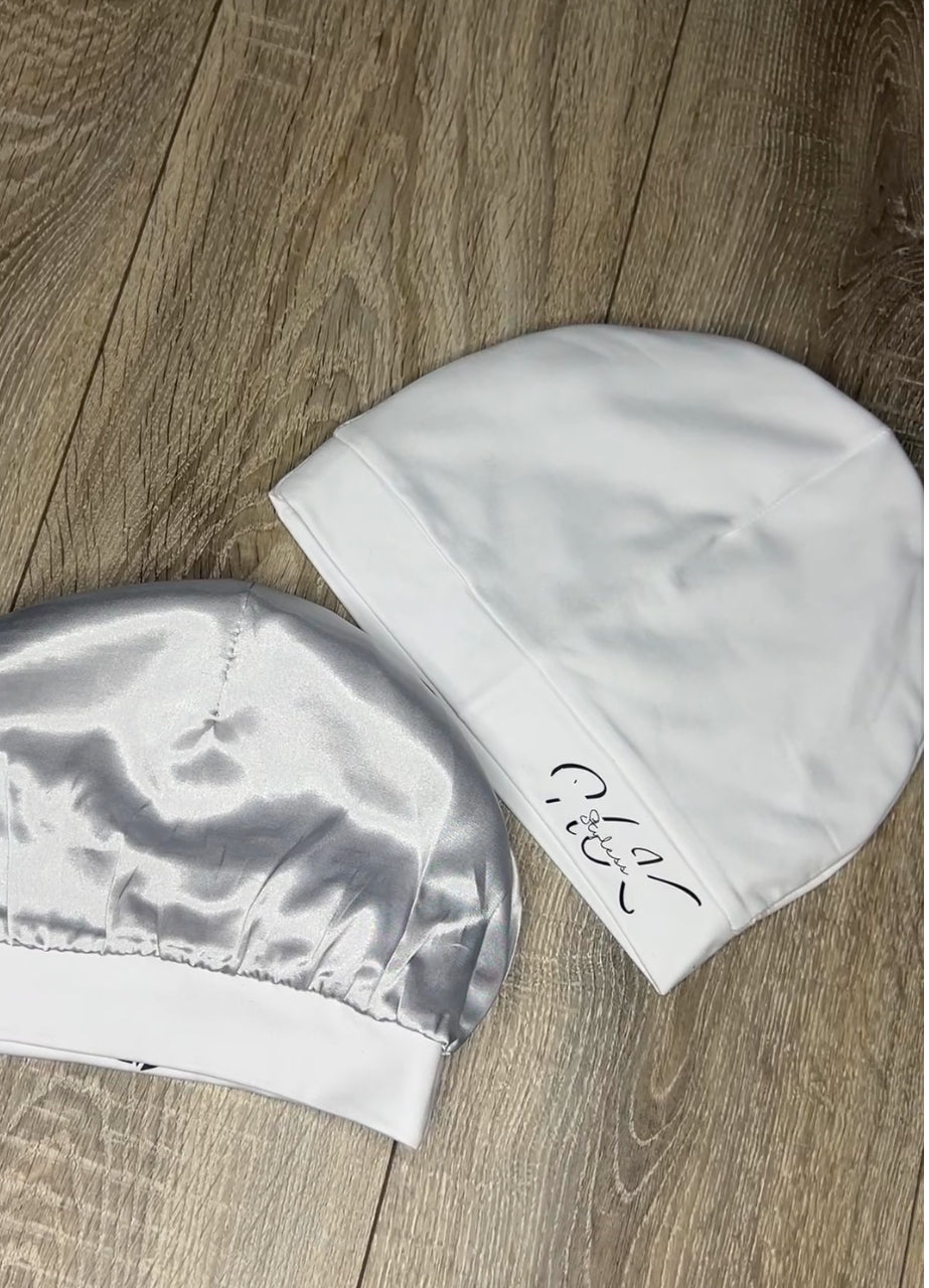 Silk Skull Cap - White