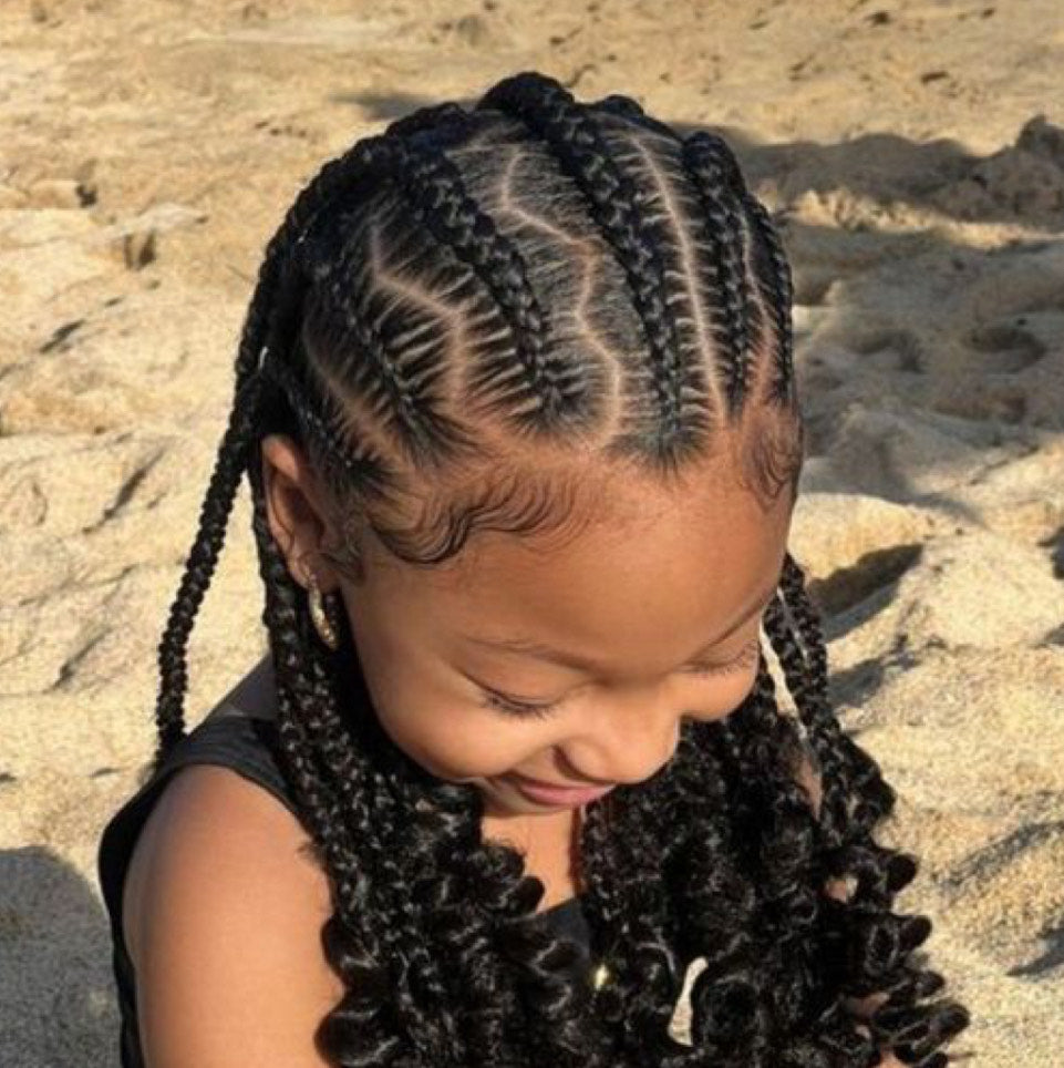 Cornrows Into Braids (Kids)