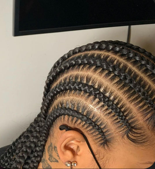Stitch Cornrows (Straight-Back)