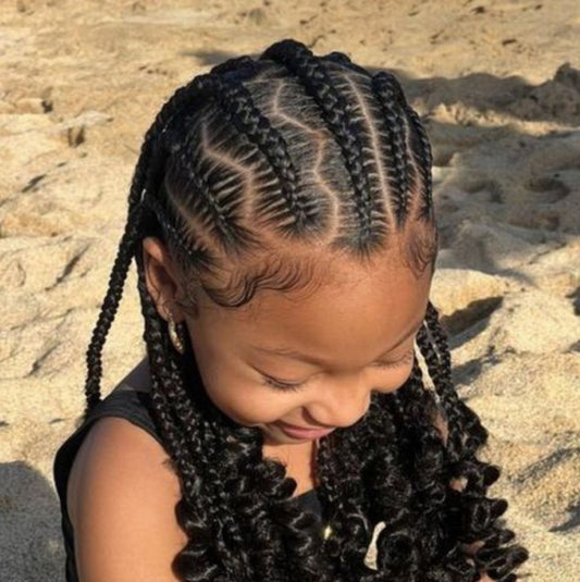 Cornrows Into Braids (Kids)